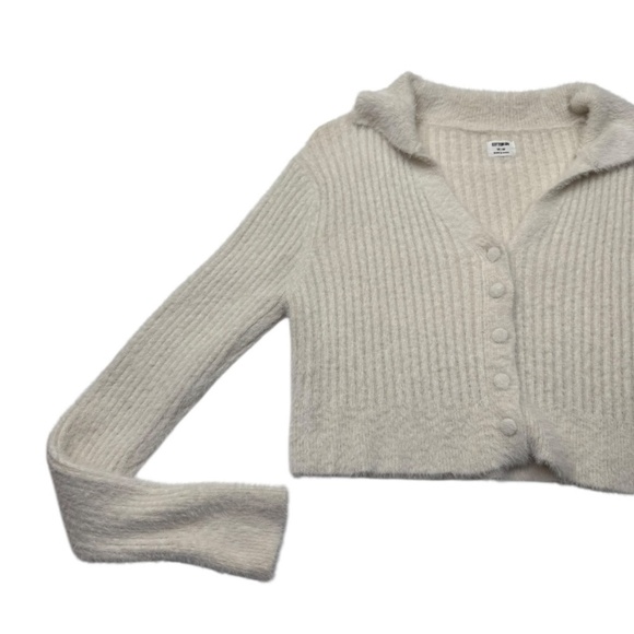 Cotton:On Knit Ribbed Cropped Cardigan Size M - Picture 3 of 12